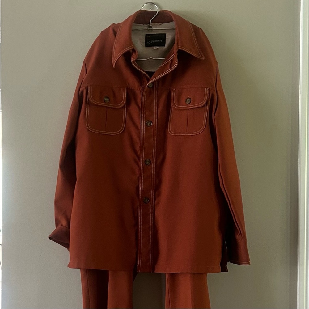 JCPenney Burnt Orange Suit Jacket & Pants